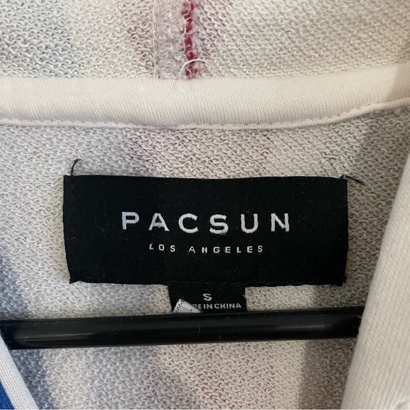 PACSUN hoodie mens size small stripped - Picture 2 of 3